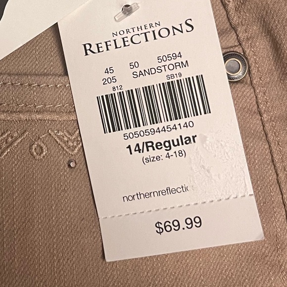 NWT Northern Reflections Sandcolored Town Pants!! - Picture 10 of 11